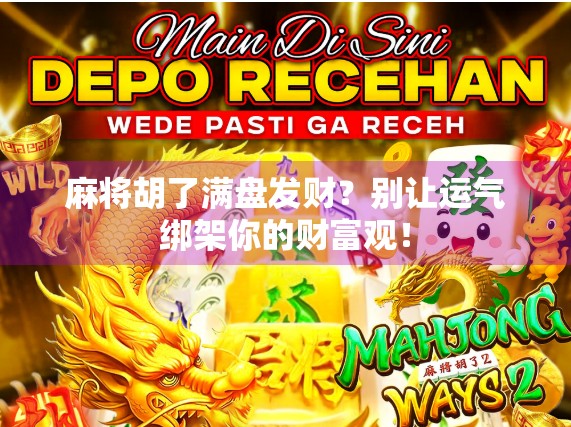 麻将胡了满盘发财?别让运气绑架你的财富观!