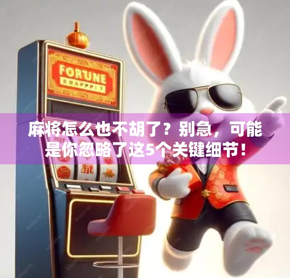 麻将怎么也不胡了？别急，可能是你忽略了这5个关键细节！