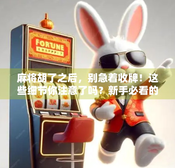 麻将胡了之后,别急着收牌!这些细节你注意了吗?新手必看的5大注意事项!