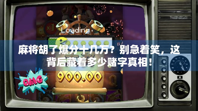 麻将胡了爆分十几万?别急着笑,这背后藏着多少赌字真相! 麻将胡了爆分十几万?别急着笑,这背后藏着多少赌字真相!