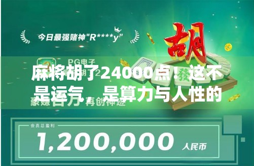 麻将胡了24000点！这不是运气，是算力与人性的胜利