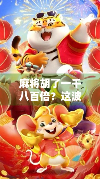 麻将胡了一千八百倍?这波操作比中彩票还刺激! 麻将胡了一千八百倍?这波操作比中彩票还刺激!