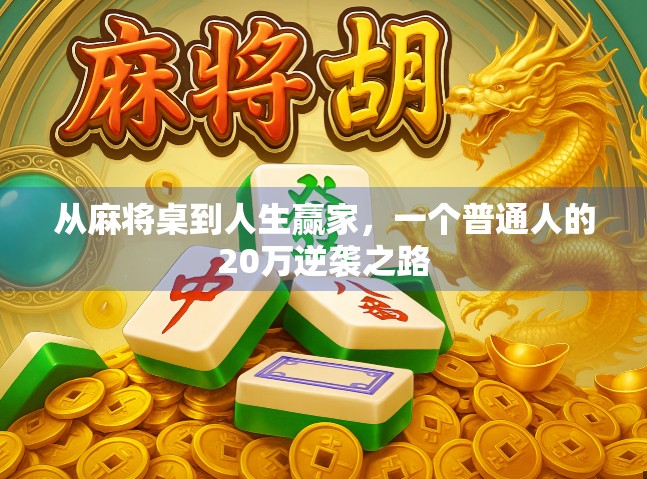 从麻将桌到人生赢家，一个普通人的20万逆袭之路