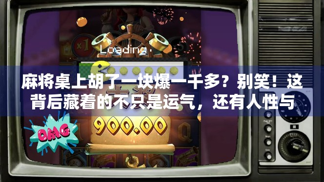 麻将桌上胡了一块爆一千多？别笑！这背后藏着的不只是运气，还有人性与金钱的博弈