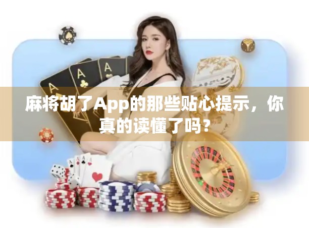 麻将胡了App的那些贴心提示,你真的读懂了吗? 麻将胡了App的那些贴心提示,你真的读懂了吗?