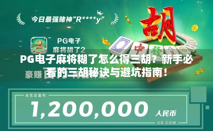 PG电子麻将糊了怎么得三胡?新手必看的三胡秘诀与避坑指南! PG电子麻将糊了怎么得三胡?新手必看的三胡秘诀与避坑指南!