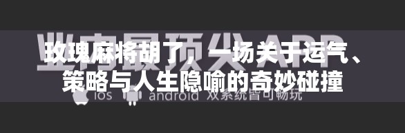 玫瑰麻将胡了，一场关于运气、策略与人生隐喻的奇妙碰撞